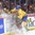 MONTREAL, CANADA - JANUARY 4: Sweden's Carl Grundstrom #16 bodychecks Canada's Dillon DubÃ© #9 during semifinal round action at the 2017 IIHF World Junior Championship. (Photo by Matt Zambonin/HHOF-IIHF Images)


